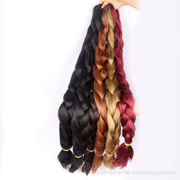 Attachment Ultra 82 Inches #1 Synthetic Colors Rich 41Inch Braiding Hair Box Wholesale Braid